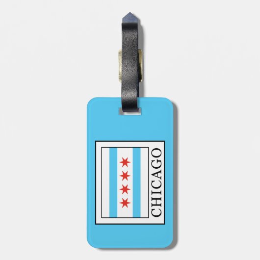 Chicago Gepäckanhänger (Rückseite vertikal)