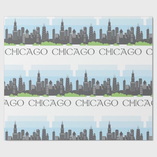 Chicago Geschenkpapier (Flach)