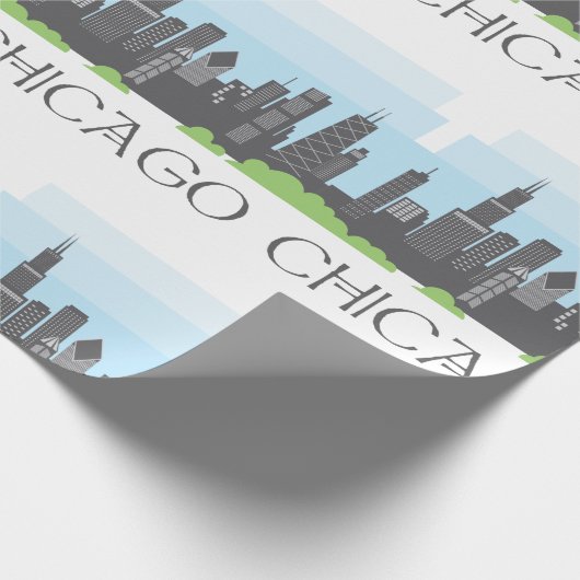 Chicago Geschenkpapier (Ecke)