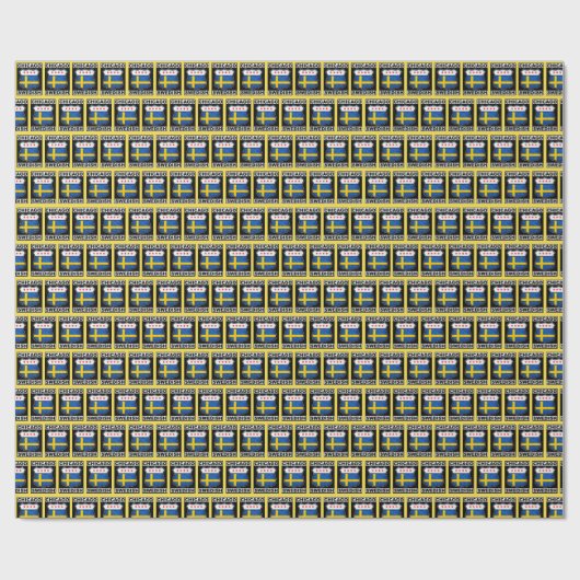 Chicago Geschenkpapier (Flach)