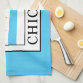 Chicago Geschirrtuch (Viertel Falte)