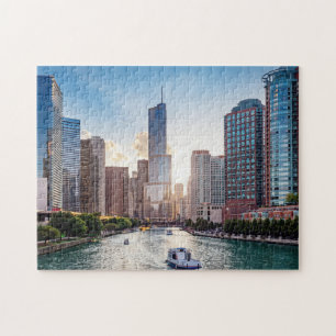 Chicago Getaways City Midwest Chicago Skyline P Puzzle