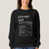 Chicago Girl Il Illinois Funny City Zuhause Roots Sweatshirt (Vorderseite)