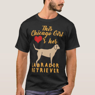 Chicago Girl Labrador Angepasst Scoop T-Shirt