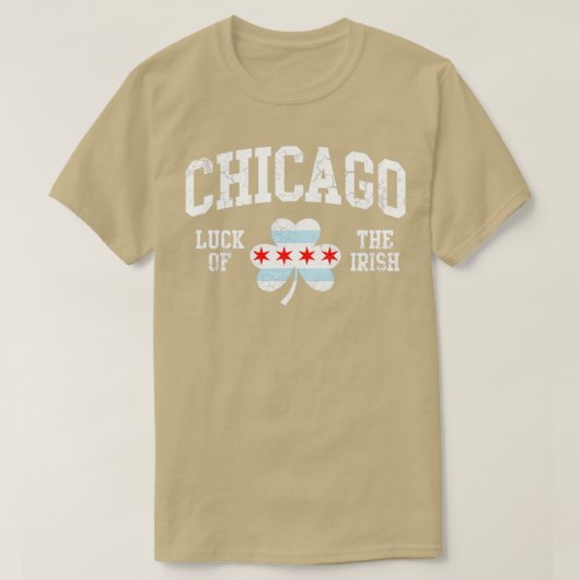 Chicago Glück am Irish St Patricks Day T-Shirt (Design vorne)