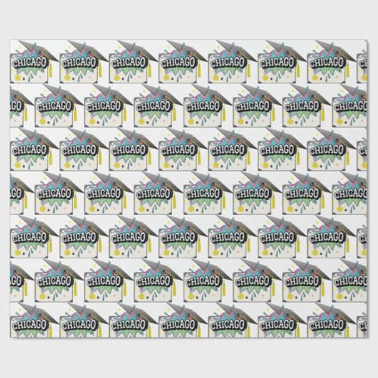 Chicago Graduate Geschenkpapier (Flach)