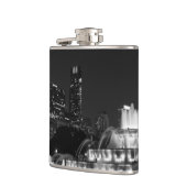 Chicago Grant Park Grayscale Flachmann (Links)