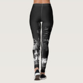 Chicago Grant Park Grayscale Leggings (Rückseite)