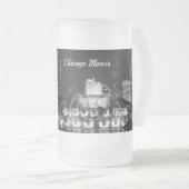Chicago Grant Park Grayscale Mattierte Tasse (VorderseiteRechts)