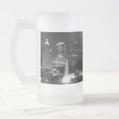 Chicago Grant Park Grayscale Mattierte Tasse (Links)