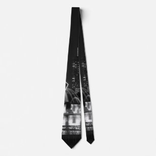 Chicago Grant Park Grayscale Neck Tie Krawatte