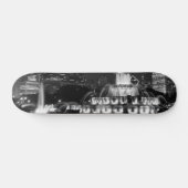 Chicago Grant Park Grayscale Skateboard (Horizontal)