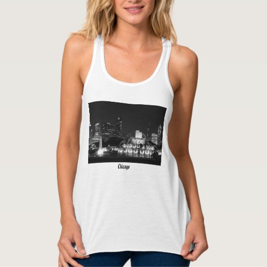 Chicago Grant Park Grayscale Tank Top (Vorderseite)