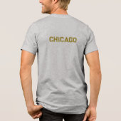 Chicago Green Graphic T - Shirt Tri-Blend Shirt (Rückseite)