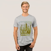 Chicago Green Graphic T - Shirt Tri-Blend Shirt (Vorderseite voll)