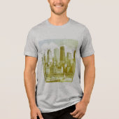 Chicago Green Graphic T - Shirt Tri-Blend Shirt (Vorderseite)