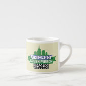 Chicago Green Ribbon Taxi Logo - Fan Art Espressotasse (Rechts)
