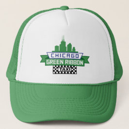 Chicago Green Ribbon Taxi Logo - Fan Art Truckerkappe