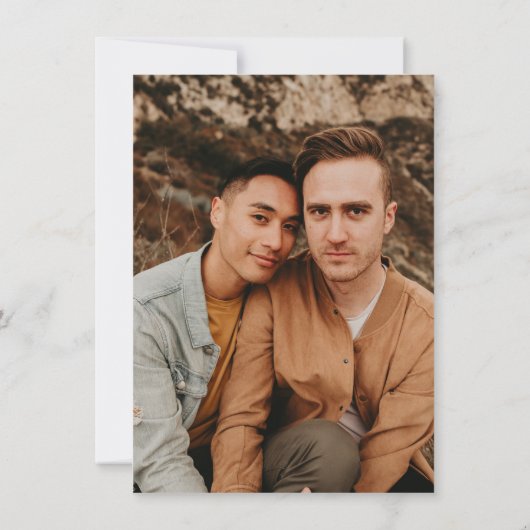 Chicago Grooms Save The Date (Rückseite)