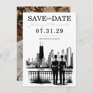 Chicago Grooms Save The Date