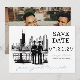 Chicago Grooms Save The Date