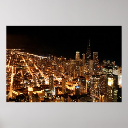 Chicago Hancock Gebäude Poster (Vorne)