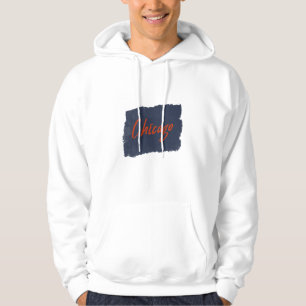 Chicago Handgeschriebene Typografie Hoodie