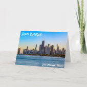 Chicago Happy Birthday Card Karte (Vorderseite)