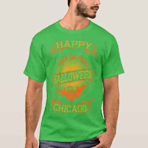 Chicago Happy Halloween Vintag Style 1 T-Shirt