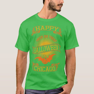 Chicago Happy Halloween Vintag Style 1 T-Shirt