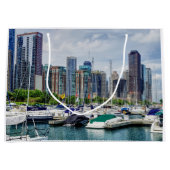 Chicago Harbor Große Geschenktüte (Vorderseite)