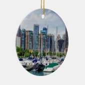 Chicago Harbor Keramik Ornament (Rechts)