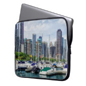 Chicago Harbor Laptopschutzhülle (Vorderseite Links)