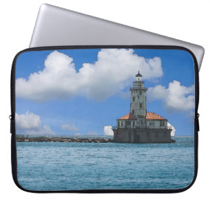 Chicago Harbor Leuchtturm malerisch Laptopschutzhülle