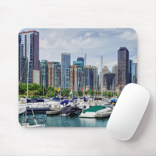Chicago Harbor Mousepad (Mit Mouse)