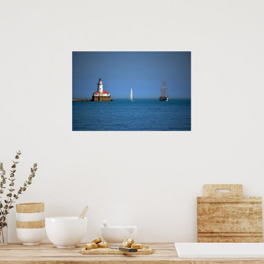 Chicago Harbor Poster (Küche)
