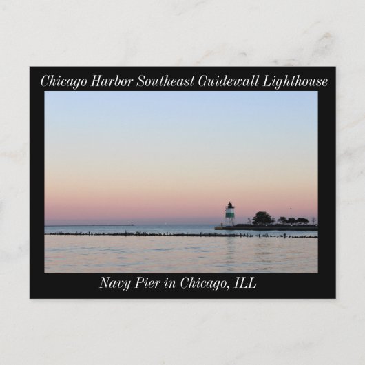 Chicago Harbor Postkarte (Vorderseite)