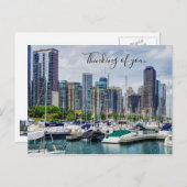 Chicago Harbour denken Sie an Sie Postkarte (Vorne/Hinten)