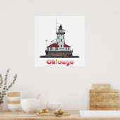 Chicago Harbour Light Poster (Küche)