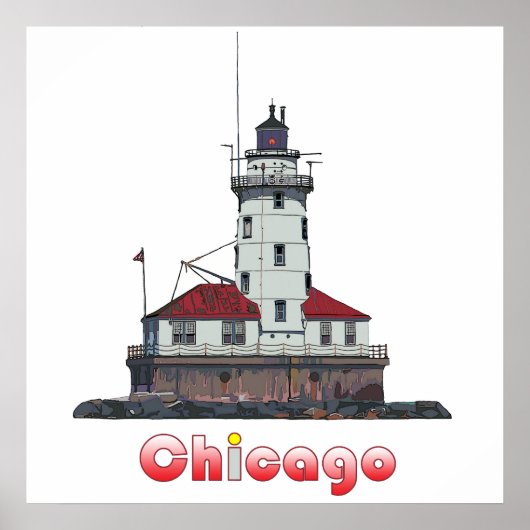 Chicago Harbour Light Poster (Vorne)