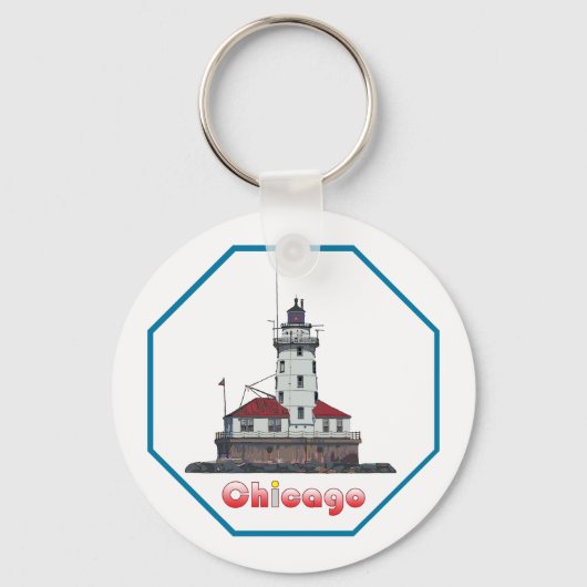 Chicago Harbour Light Schlüsselanhänger (Vorderseite)