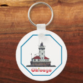 Chicago Harbour Light Schlüsselanhänger (Vorderseite)