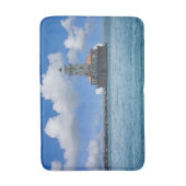 Chicago Harbour Lighthouse Painterly Badematte (Vorderseite Vertikal)
