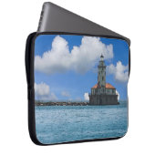 Chicago Harbour Lighthouse Painterly Laptopschutzhülle (Vorne Rechts)