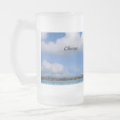 Chicago Harbour Lighthouse Painterly Mattierte Tas Mattglas Bierglas (Links)