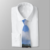 Chicago Harbour Lighthouse Painterly Neck Tie Krawatte (Gebunden)