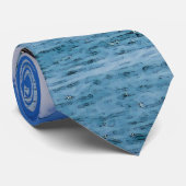 Chicago Harbour Lighthouse Painterly Neck Tie Krawatte (Gerollt)