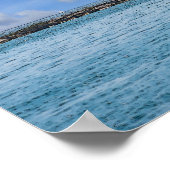 Chicago Harbour Lighthouse Painterly Poster (Ecke)