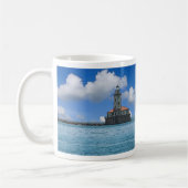 Chicago Harbour Lighthouse Painterly Tasse (Links)