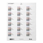 Chicago Harbour Southeast Lighthouse Address Label Adressaufkleber (Vorne)